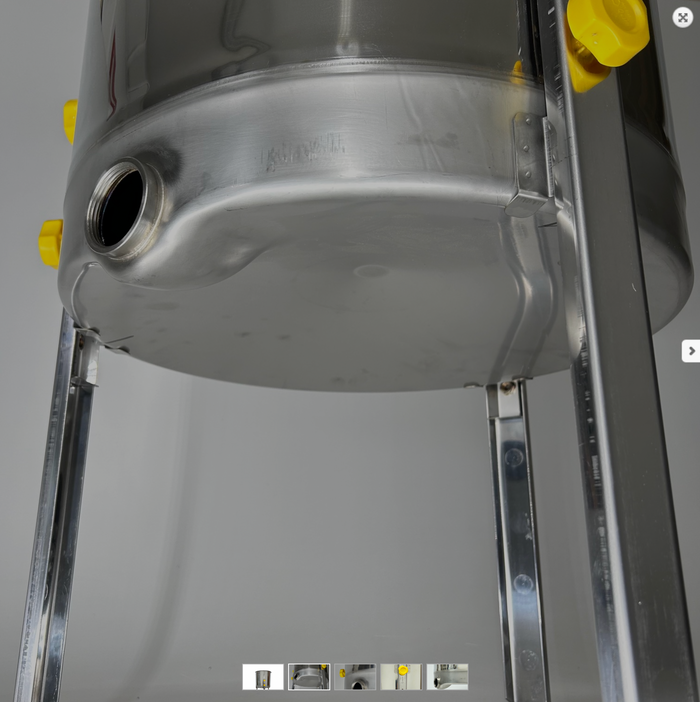 100kg Honey Settling Tank With Low Drain – Stainless Steel Honey Ripener (Quarti - Made in Italy)