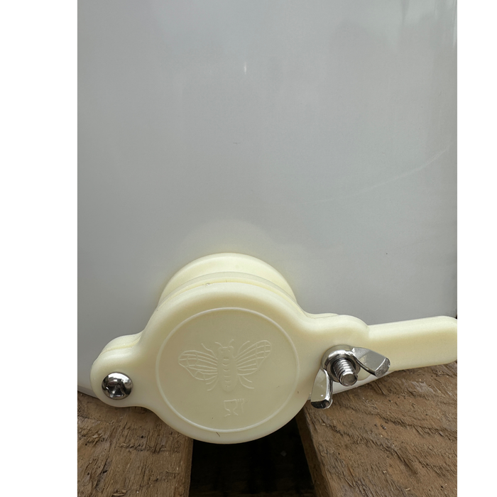 2 Frame Plastic Manual honey Extractor & Processing Kit-  Budget Starter Bundle