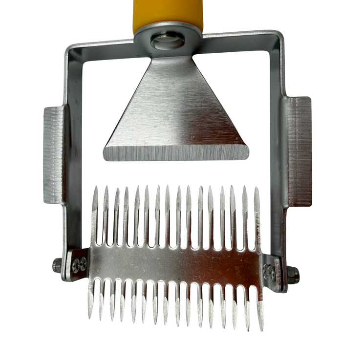 2-in-1 Honey Uncapping Fork & Slice Tool – Stainless Steel Beekeeping Extraction Tool