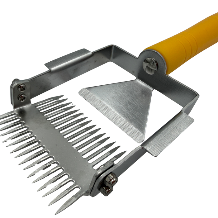 2-in-1 Honey Uncapping Fork & Slice Tool – Stainless Steel Beekeeping Extraction Tool