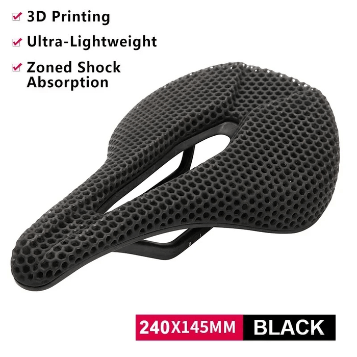 3D Printed Saddle For Road, Gravel, 145mm - Element Tri & Bicycle Works