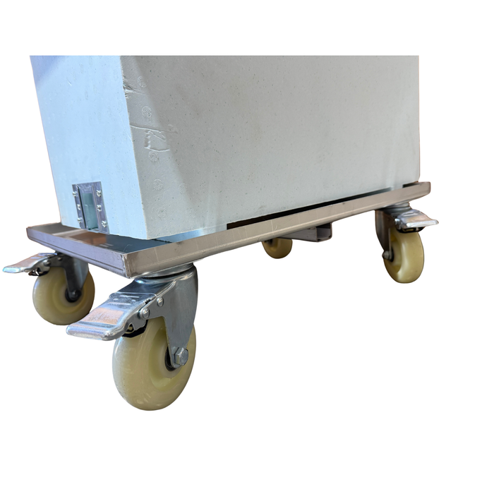 8 Frame Nuc Box Trolley – Stainless Steel Dolly with Castor Wheels
