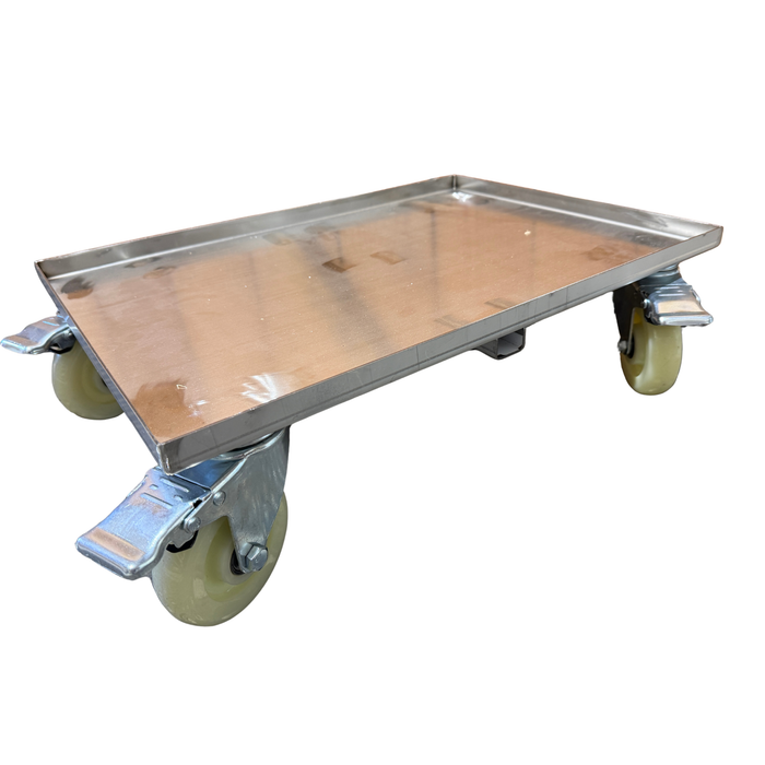 8 Frame Nuc Box Trolley – Stainless Steel Dolly with Castor Wheels