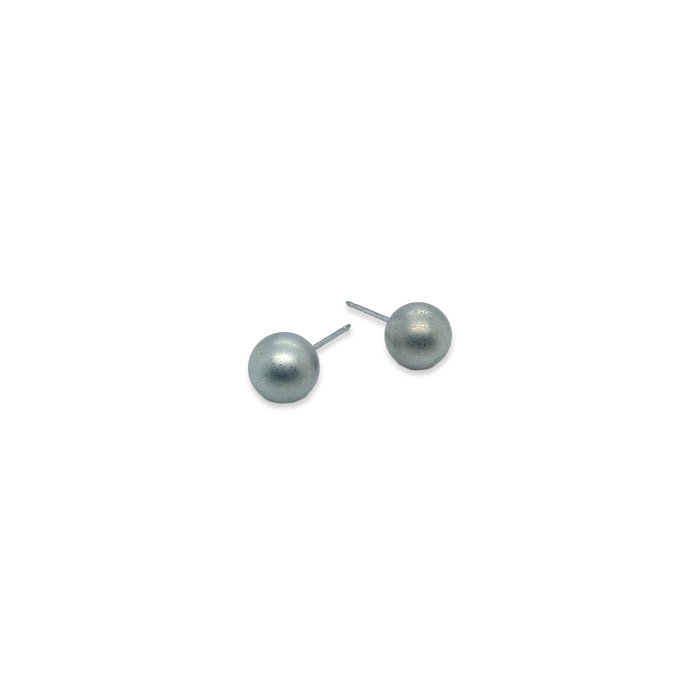 8mm Round Bead Stud Earrings