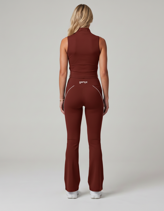 A-Genyx yoga suit burgundy