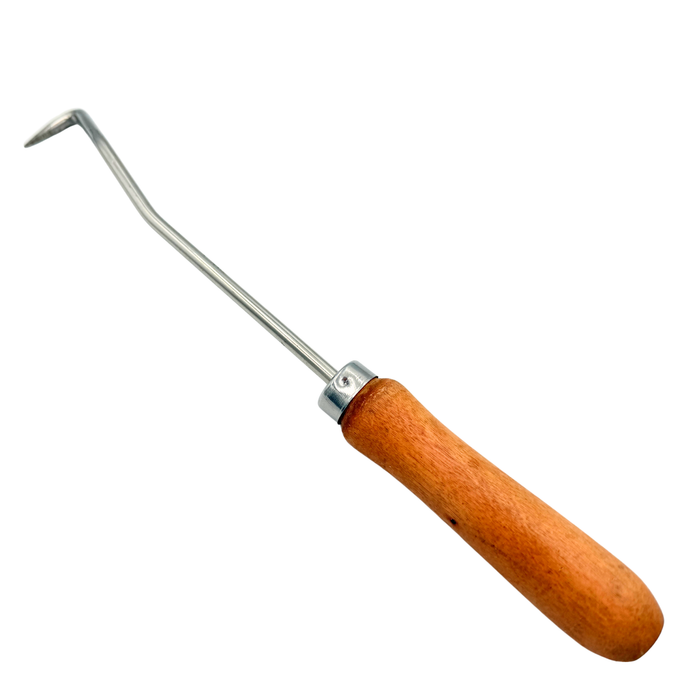 Beekeeping Frame Cleaner Tool – Stainless Steel Scraper with Wooden Handle