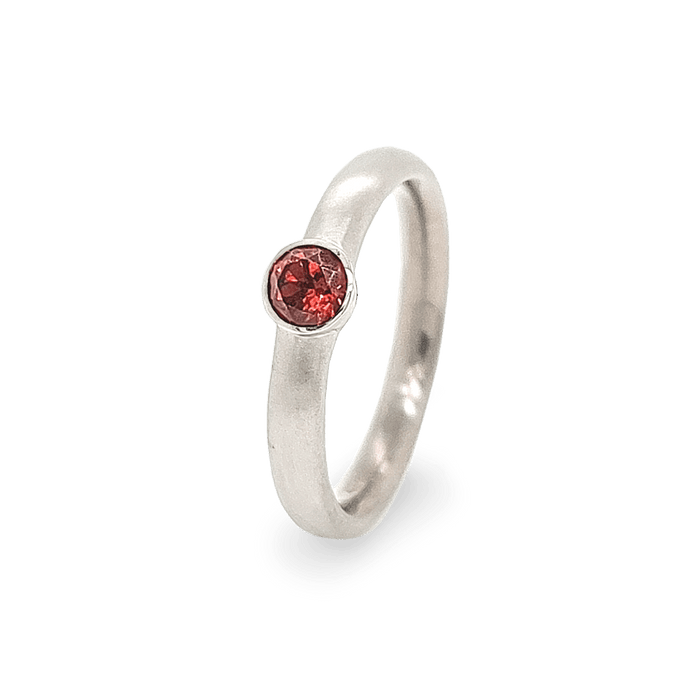 Bezel Set Engagement Ring