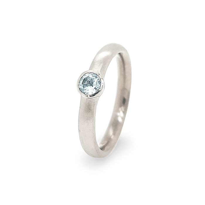 Bezel Set Engagement Ring