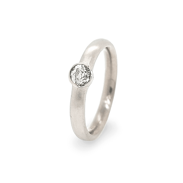 Bezel Set Engagement Ring