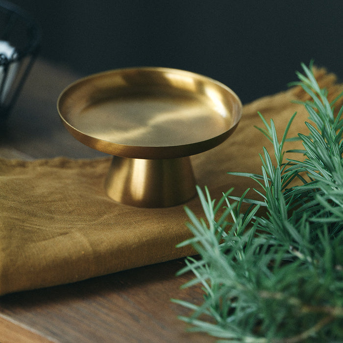 Fog Linen Work Brass Cake Stand (XS)