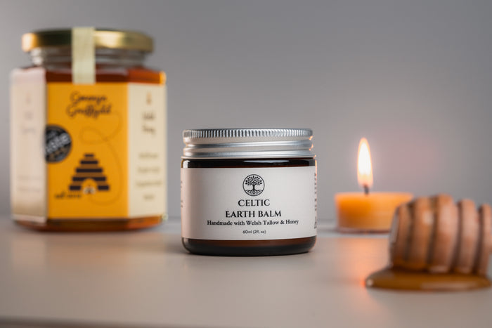 Celtic Earth Balm – Tallow & Raw Welsh Honey (Made with Gwenyn Gruffydd Honey)