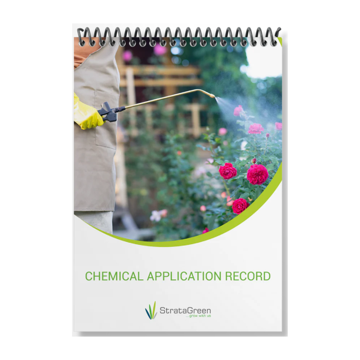 Chemical Application Record Book - A4