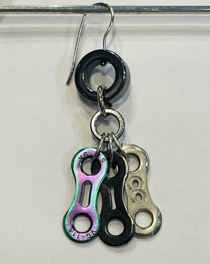 Classic Chain Link Drop Earring - Element Tri & Bicycle Works