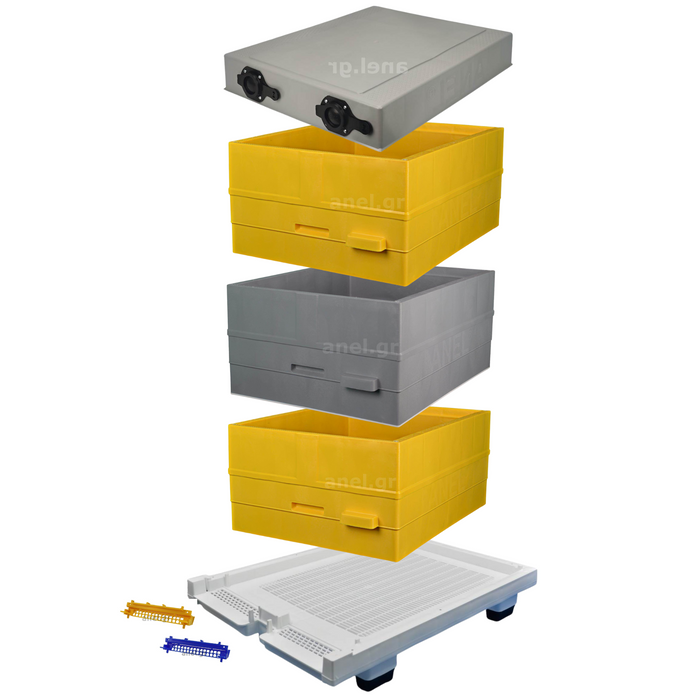 Complete Langstroth Assembled Beehive by Anel (3 Deep )