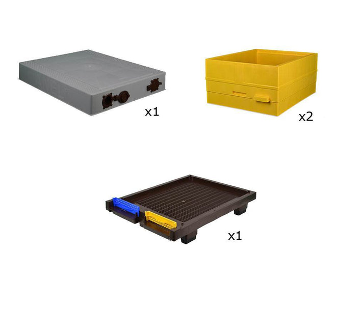Complete Langstroth Assembled Double Body Beehive by Anel (2 Deep )