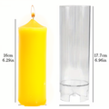 Cylindrical Church Candle Acrylic Plastic Mould 16cm