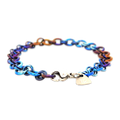 Denim Chainmail Bracelet