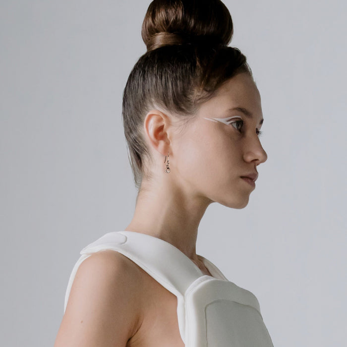 Double Beam Drop Earrings