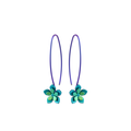 Double Five Petal Flower Drops