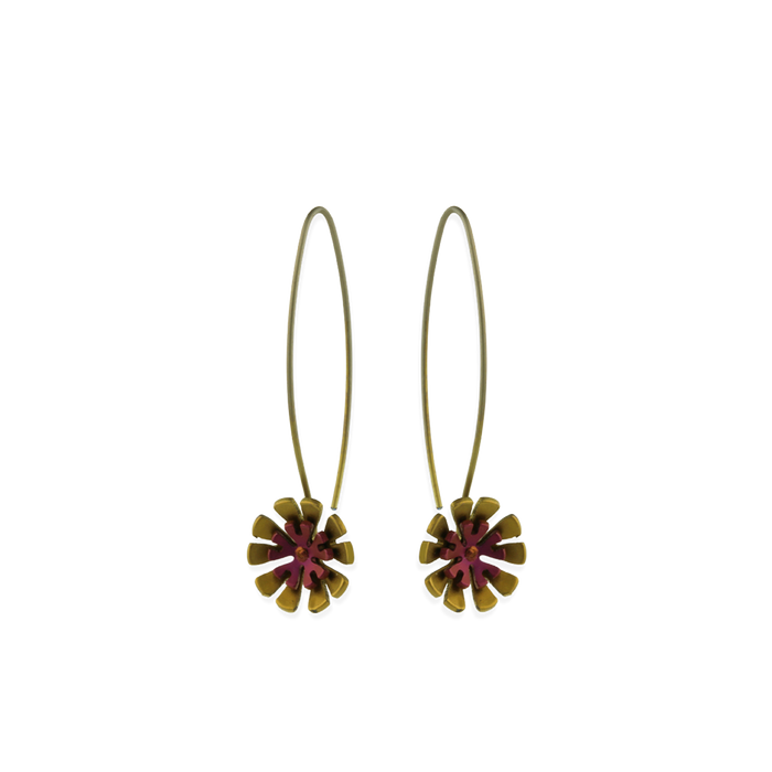 Double Ten Petal Flower Drops