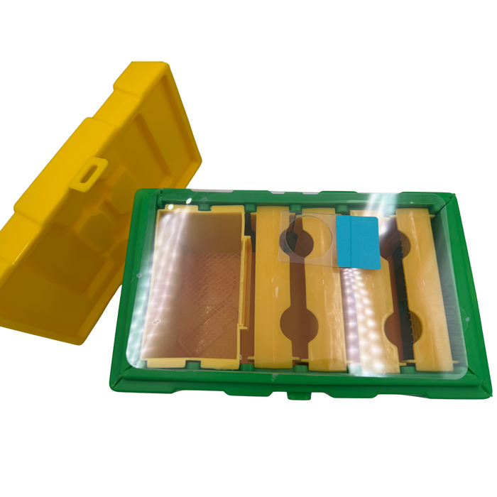 Economy Plastic Queen Mating Nuc Box – Beekeeping Mating Hive in Green & Blue