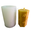 Economy Silicone Hexagon Bee Candle Mould – Beeswax Votive / Small Pillar