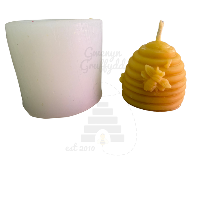 Economy Silicone Skep Candle Mould – Small Beehive Beeswax Candle