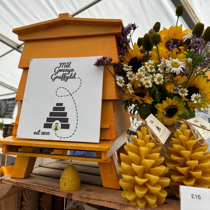 Extra Large Pine Cone Beeswax Candle – 100% Pure British Beeswax
