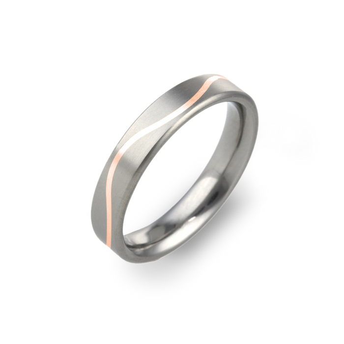 Fine Wave Inlay Ring