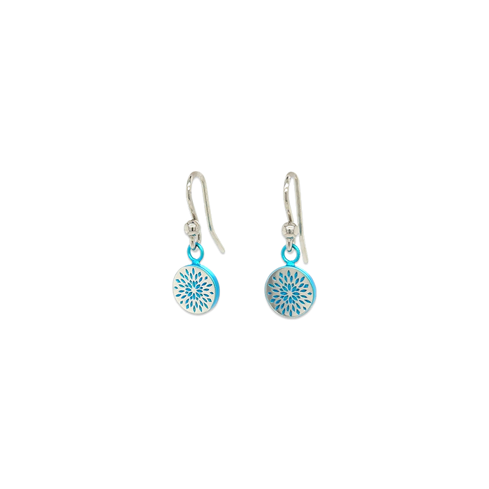 Floral Print Drop Earrings