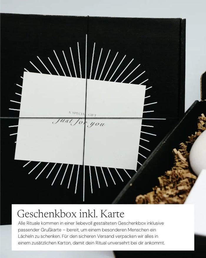 The Vision Ritual Geschenkset von ZoaZen – Ritual-Set für Fokus, Klarheit und Manifestation – Verpackung im Detail
