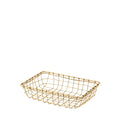 Fog Linen Work Gold Wire Basket Tray (S)