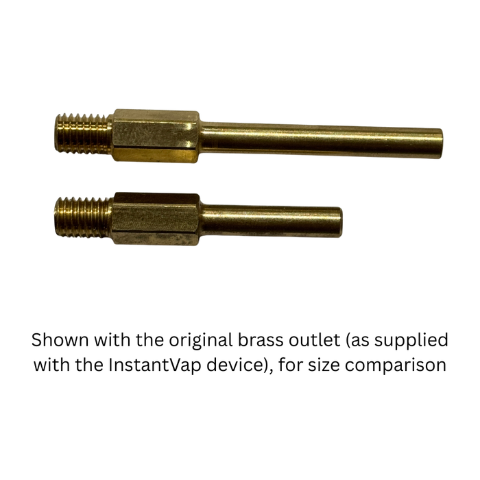 InstantVap Long Brass Outlet Tube - For Original, Compact, & Turbo
