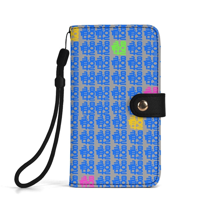 IronPlaid – PU Leather Flip Phone Wallet Case (Black Interior) - Element Tri & Bicycle Works