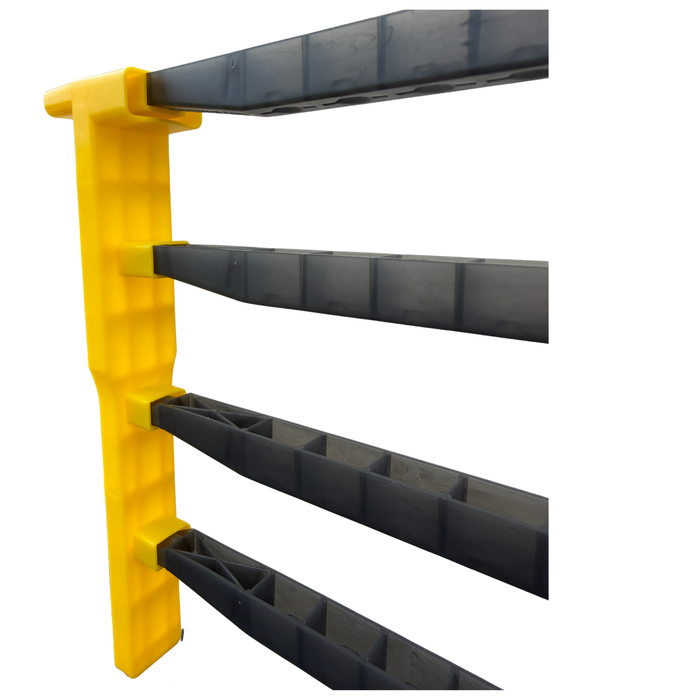 JZBZ Compatible Langstroth Queen Rearing Frame Ends – Holds 4 Cell Bars (Pair)