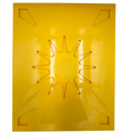 Langstroth Yellow Plastic Clearer Board – Integrated 12-Way Central & Corner Bee Escapes