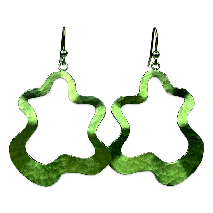 Large Splat Drop Earrings