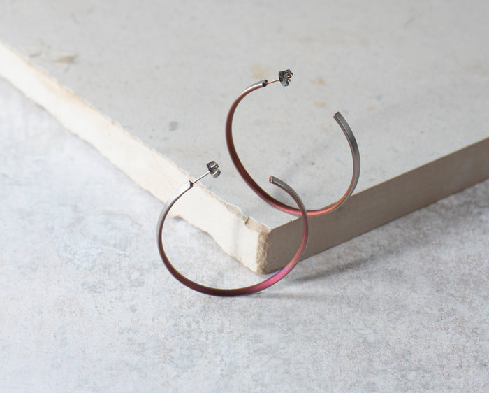 Large Subtle Colour Hoops