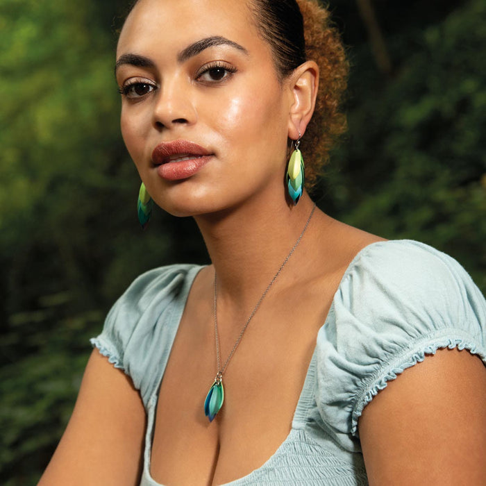 Large Wolf of the Woods Drop Earrings