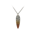 Leopard Print Long Drop Pendant