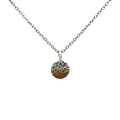 Leopard Print Small Round Pendant