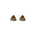Leopard Print Trillion Stud Earrings