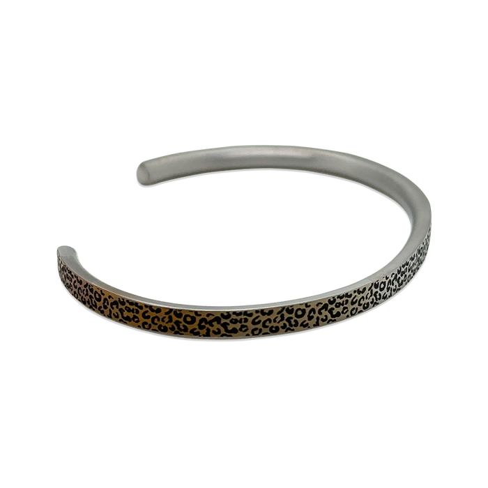 Leopard Slim Torc Bangle