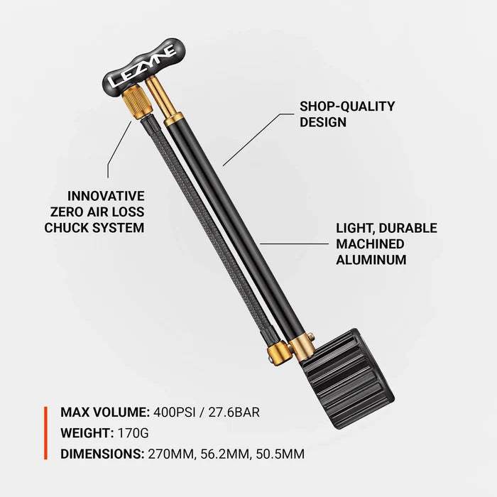 Lezyne Shock Pump - Element Tri & Bicycle Works
