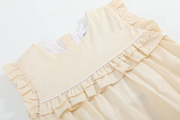 Light Yellow Ruffle Jumper Romper
