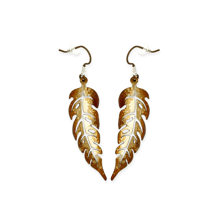 Long Leaf Drop Earrings