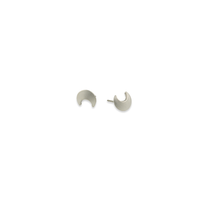 Moon studs earrings