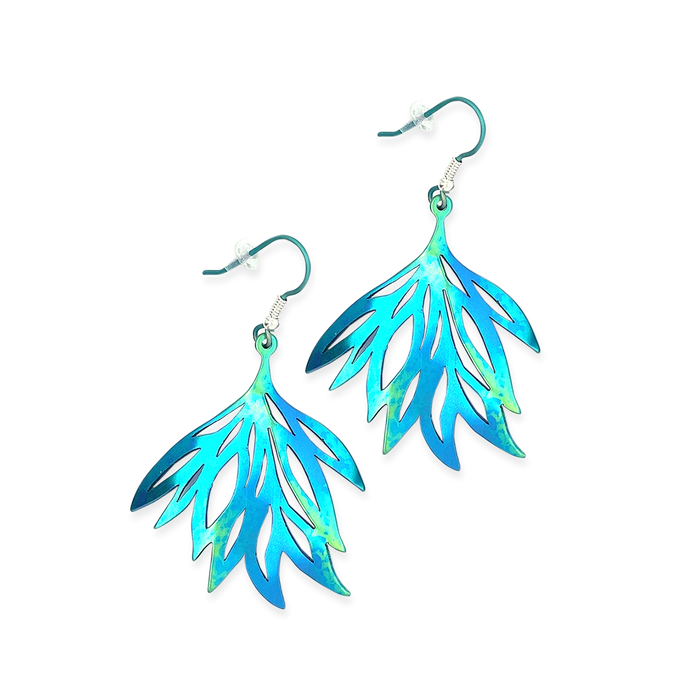 Multi Leaf Drop Earrings
