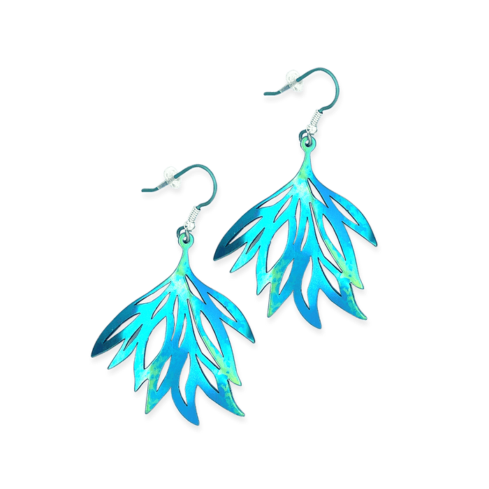 Multi Leaf Drop Earrings