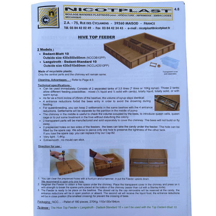 Hive Top Feeder